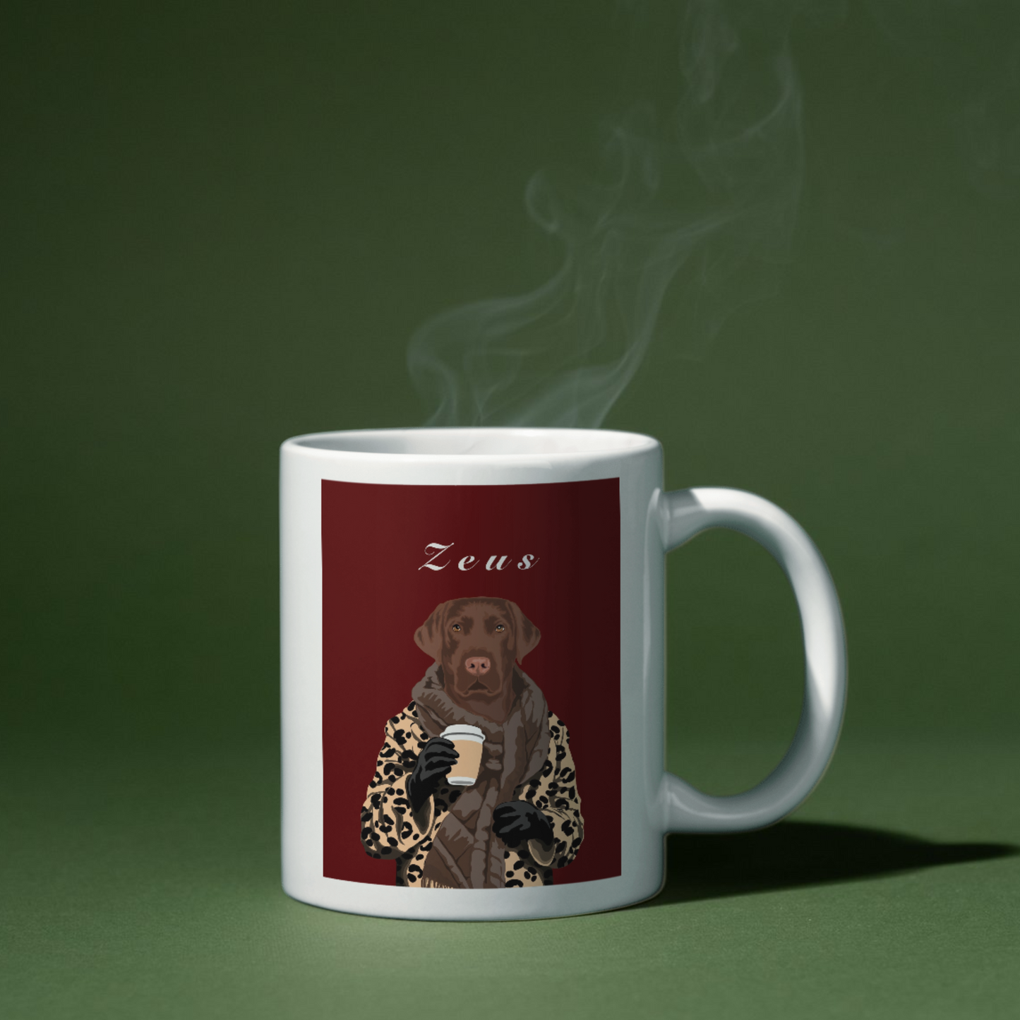 Taza personalizada de Mascotas - Ilustración única de Perro o Gato